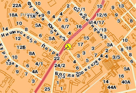 Схема рекламной плоскости по адресу Воздухофлотский пр-т 19, возле ул.Шовкуненка, от Соломенской пл.