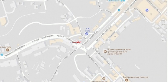 Схема рекламной плоскости по адресу Глубочицкая ул. 101