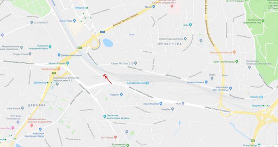 Схема рекламной плоскости по адресу Гринченко Н. ул., 16-й от Протасового Яра, в центр