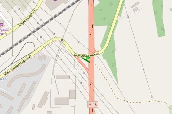 Схема рекламной плоскости по адресу Харків-Сімферополь шосе