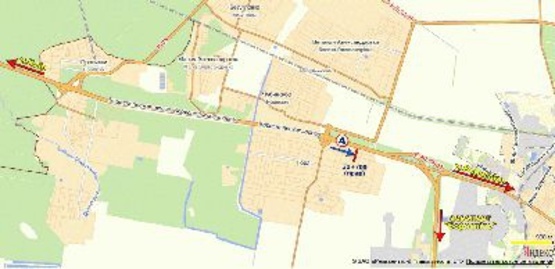 Схема рекламної площини за адресою Бориспольская трасса км 31+700 из Киева