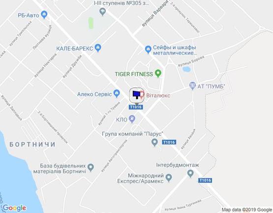 Схема рекламной плоскости по адресу Бортничи вул.Евгенія Харченка 65/Бімаркет (А) - на Київ