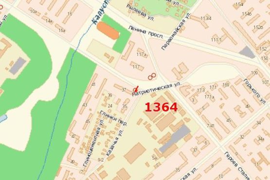 Схема рекламной плоскости по адресу Яценка вул. - Козача вул.