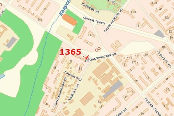 Схема рекламной плоскости по адресу Яценка вул. - Козача вул.