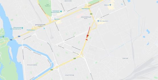 Схема рекламної площини за адресою Гагарина Ю. пр-т 14, из центра