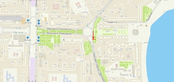 Схема рекламної площини за адресою Героев Сталинграда просп., 24