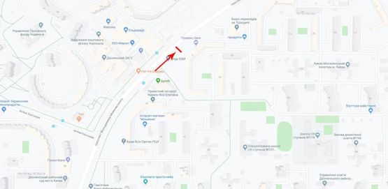 Схема рекламной плоскости по адресу Маяковского пр-т 8, от Керченской пл., из центра