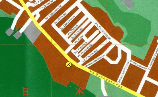 Схема рекламной плоскости по адресу Днепровская ул. 320, в центр