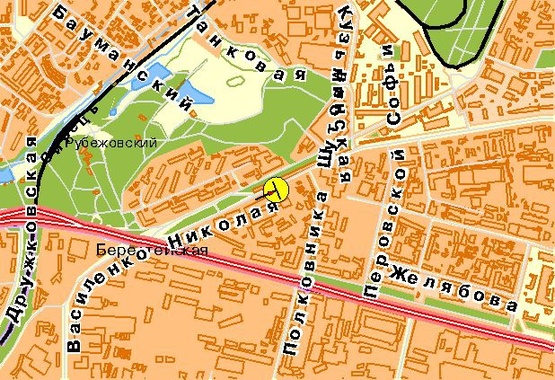 Схема рекламной плоскости по адресу Дегтяревская ул. 51, от ст.м.Берестейская, в центр