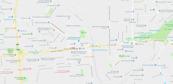 Схема рекламной плоскости по адресу Победы пр-т 112, возле клуба Бинго, в центр