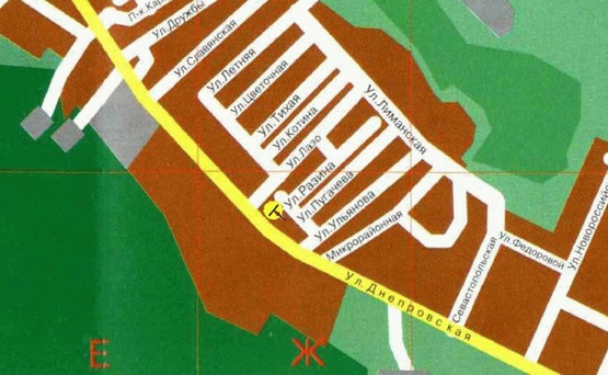 Схема рекламной плоскости по адресу Днепровская ул. 316, возле Авторынка, из центра