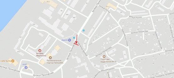 Схема рекламной плоскости по адресу Прокофьева ул. 32