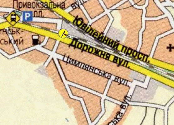 Схема рекламної площини за адресою Киевская трасса, возле ул.Дорожной, в центр