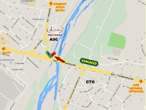 Схема рекламной плоскости по адресу Незалежності-Івасюка міст