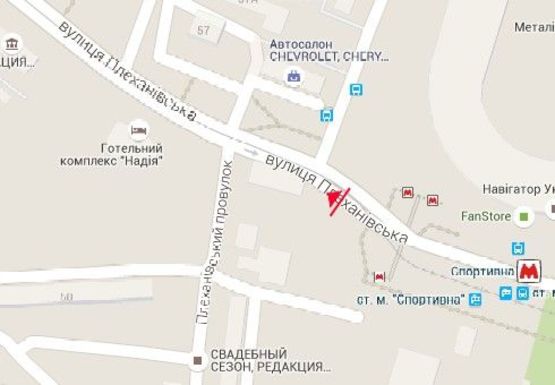 Схема рекламної площини за адресою Плехановская ул., напротив Власовский пер.