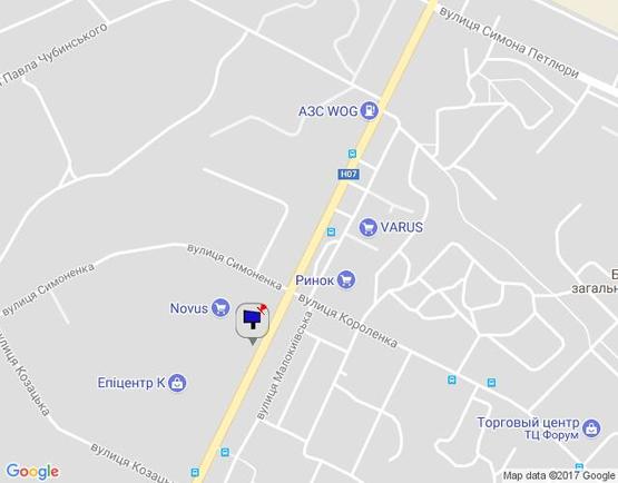 Схема рекламної площини за адресою м.Бровари, вул.Київська, напроти 310 (Епіцентр)