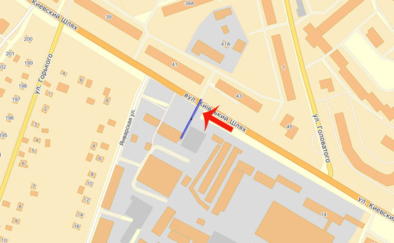 Схема рекламной плоскости по адресу Борисполь ул.Киевский шлях (В) правый/ АТБ,рынок Зоряный - на Киев (только для винила 6х3.20) (вид.поле)