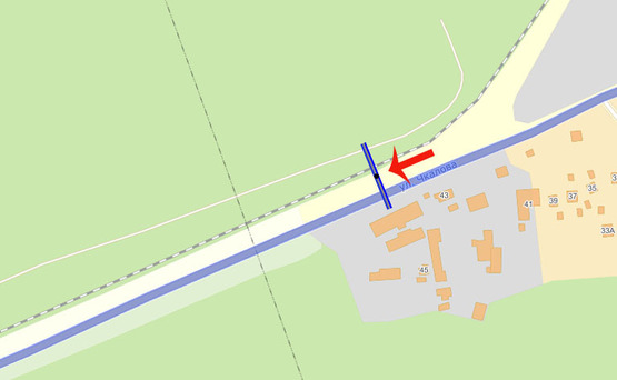 Схема рекламной плоскости по адресу Ирпень въезд в город (А) второй щит