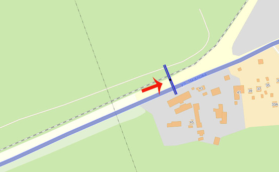 Схема рекламной плоскости по адресу Ирпень выезд из города (В) второй щит