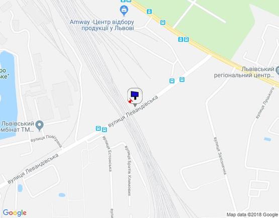 Схема рекламной плоскости по адресу вул Левандівська