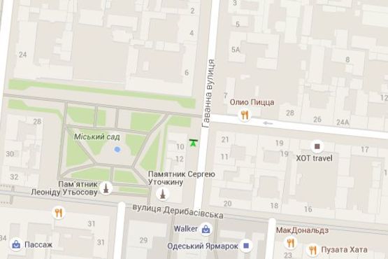 Схема рекламної площини за адресою Гаванна вул., 10