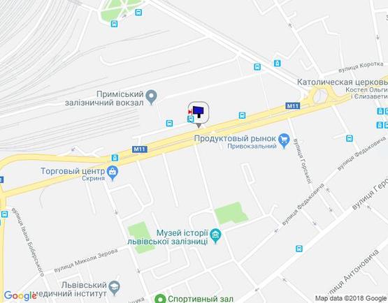 Схема рекламной плоскости по адресу вул. Городоцька