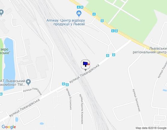 Схема рекламной плоскости по адресу вул Левандівська