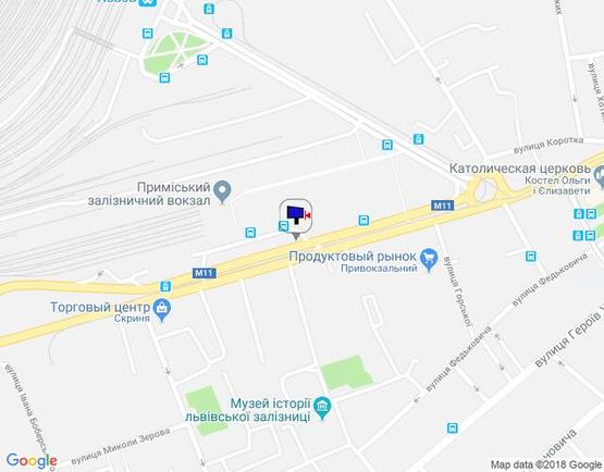 Схема рекламной плоскости по адресу вул. Городоцька