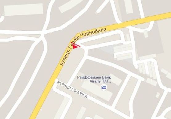 Схема рекламной плоскости по адресу Героев Чернобыля ул., "АТБ"