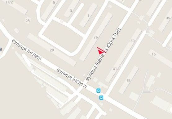 Схема рекламної площини за адресою Ивана и Юрия Лип ул., 76