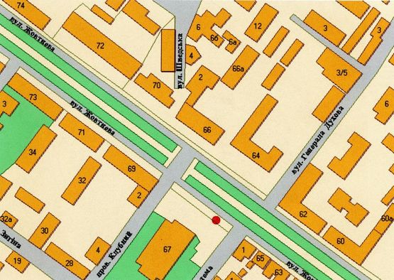 Схема рекламної площини за адресою Соборності вул., 67 (№2)