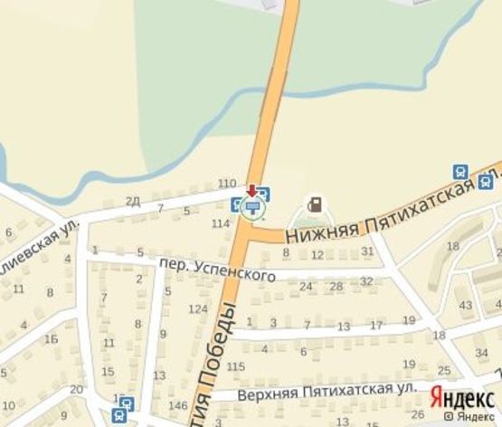 Схема рекламной плоскости по адресу 40 лет Победы 111 пр. АЗС ОККО