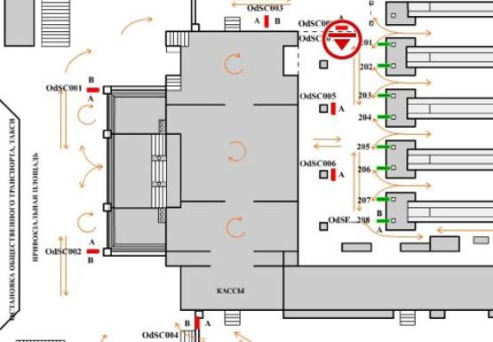 Схема рекламної площини за адресою Привокзальная пл.