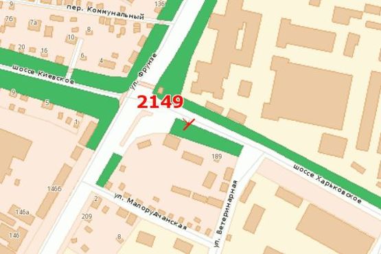 Схема рекламной плоскости по адресу Харківське шосе - Європейська вул.