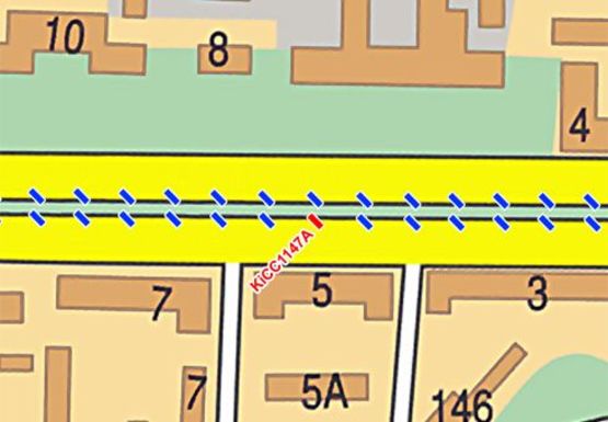 Схема рекламной плоскости по адресу Победы пр.
