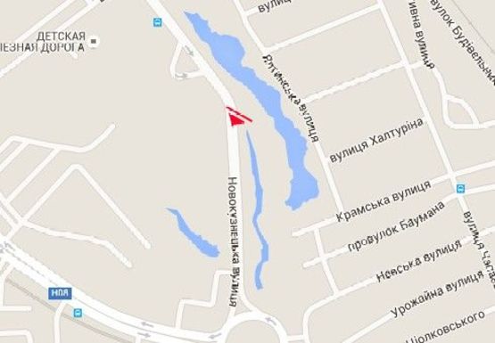 Схема рекламной плоскости по адресу Новокузнецкая ул., район АЗС