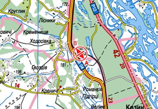 Схема рекламної площини за адресою Трасcа Н-01, Новая Обуховская, 24200