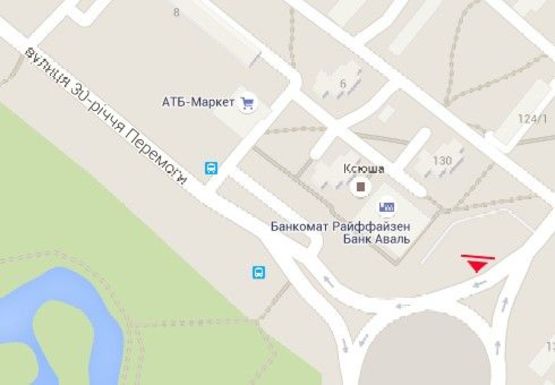 Схема рекламной плоскости по адресу Смелянская ул. - 30 летия Победы ул.