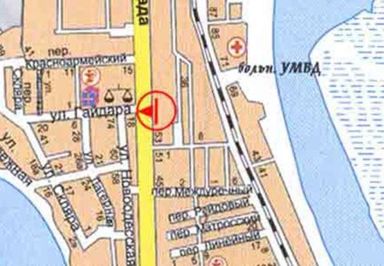 Схема рекламной плоскости по адресу Героев Сталинграда пр. - Школьная ул.