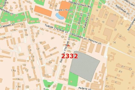 Схема рекламной плоскости по адресу Степана Бандери вул. - Київська вул.