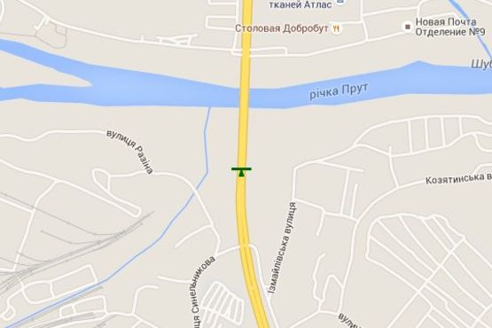 Схема рекламної площини за адресою Калинівська вул., (Ізмайлівська вул.) (до ринку, ліва)