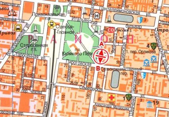 Схема рекламної площини за адресою Канатная ул., 85