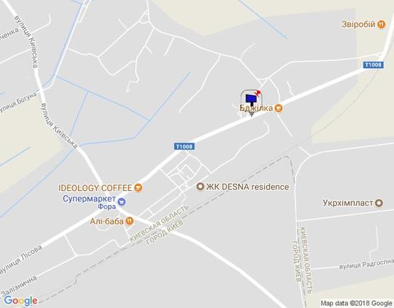 Схема рекламной плоскости по адресу с.Зазим'я, вул.Лісова, навпроти АЗС Маркет