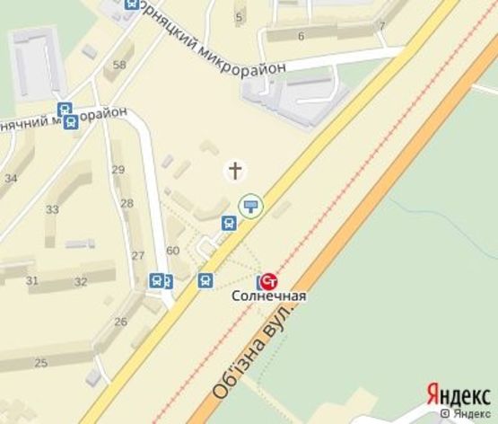 Схема рекламной плоскости по адресу мкр. Солнечный, 60/1  (ТЦ "Солнечный", ст. СТ "Октябрьская"), дв-е к мкр. Горняцкий