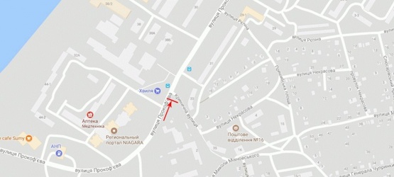 Схема рекламной плоскости по адресу Прокофьева ул. 32