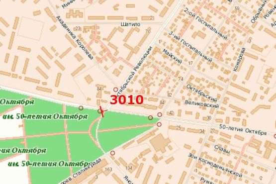 Схема рекламной плоскости по адресу Яновського вул. - Євгена Тельнова просп. (Євгена Тельнова вул.) (№1)