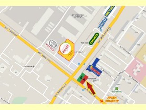 Схема рекламной плоскости по адресу Івасюка-Вовчинецька перехрестя        ТЦ Велес,СМ Пакко