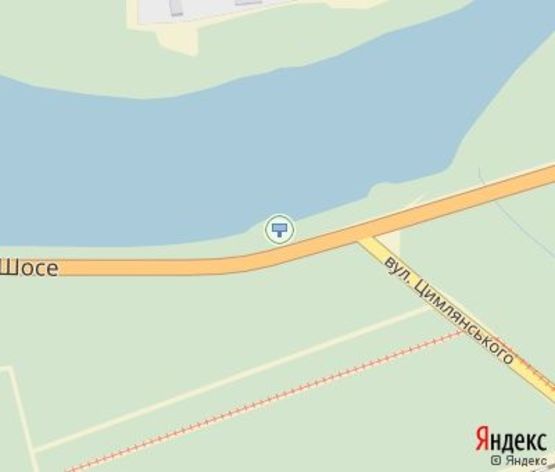 Схема рекламной плоскости по адресу Никопольское шоссе ул., поворот на Цементный завод