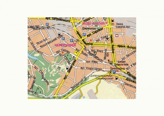 Схема рекламной плоскости по адресу Михаила Грушевского ул. 14а, к Димитровскому рынку