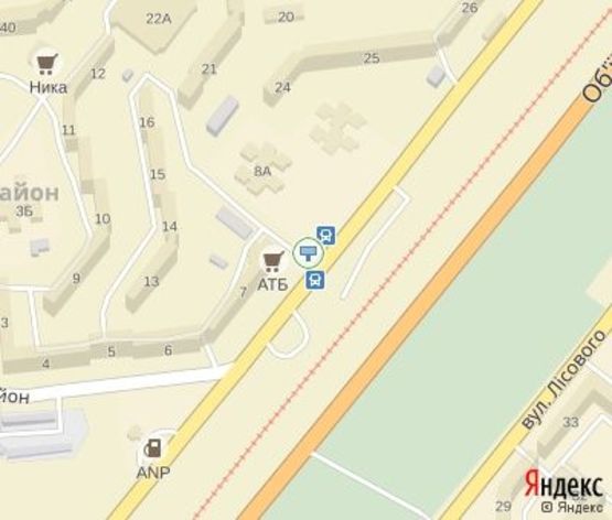 Схема рекламной плоскости по адресу мкр. Солнечный, 7 (ТЦ "АТБ"), дв-е к мкр. Горняцкий